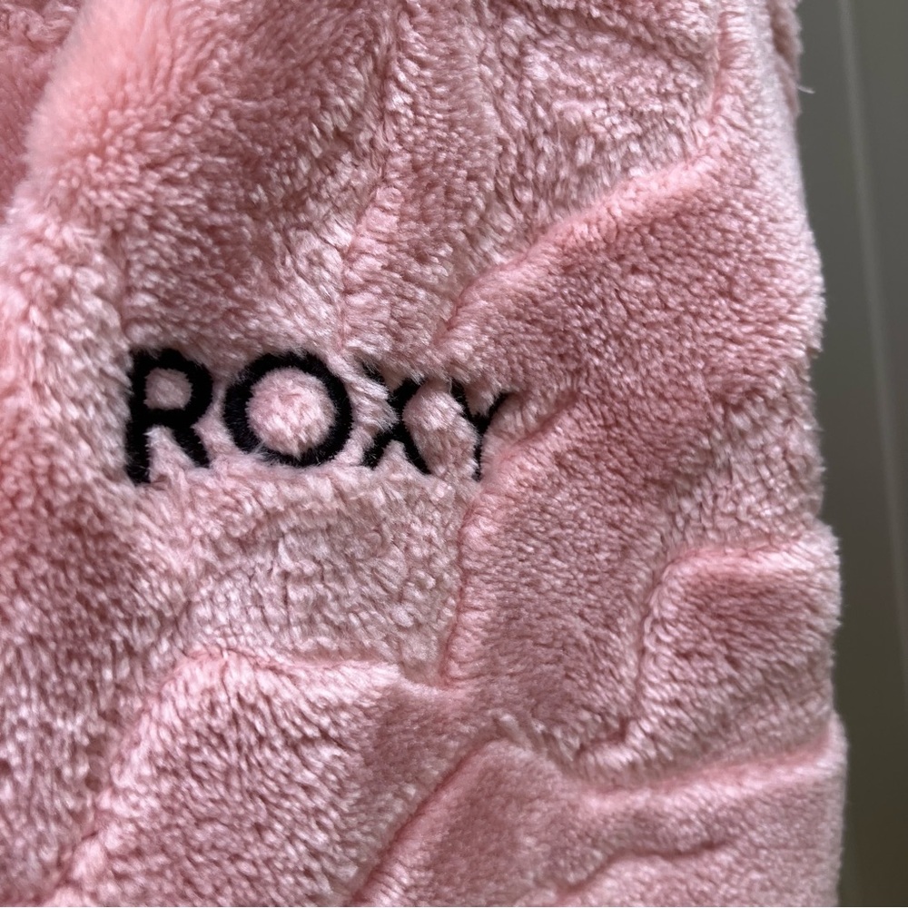 Roxy girls zip jacket fleece pink 16 - Picture 4 of 7